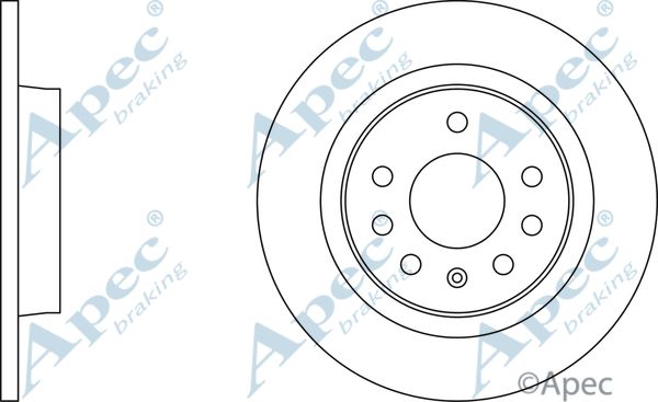 APEC BRAKING Jarrulevy DSK2091